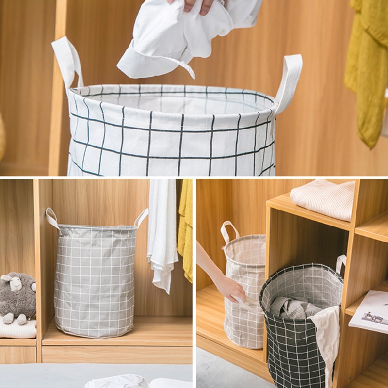 Dirty Clothes Basket Foldable Miscellaneous Storage Bucket House Laundry Basket