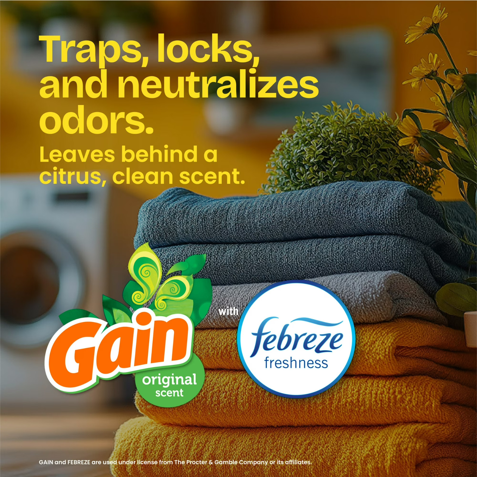 Glad ForceFlex Tall Kitchen Drawstring Trash Bags, 13 Gallon, Gain Original,80ct