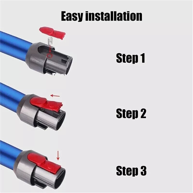 2-PACK OEM Wand Tool Clip Latch TAB BUTTON w/SPRING for Dyson V7 V8 V10 V11*LOOK