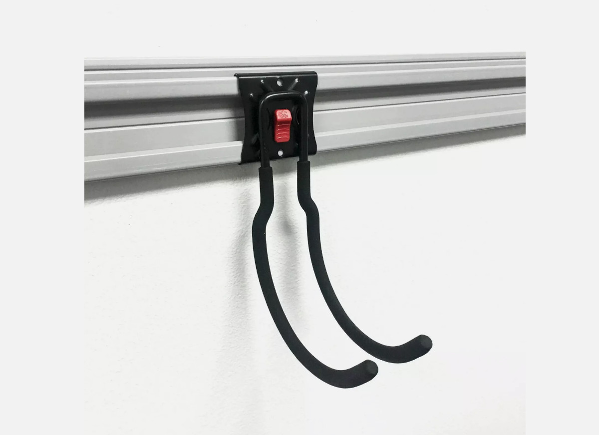 Hyper Tough Quick Release 6-inch U Hook for Snap Rail, Organizer, Wall Mount