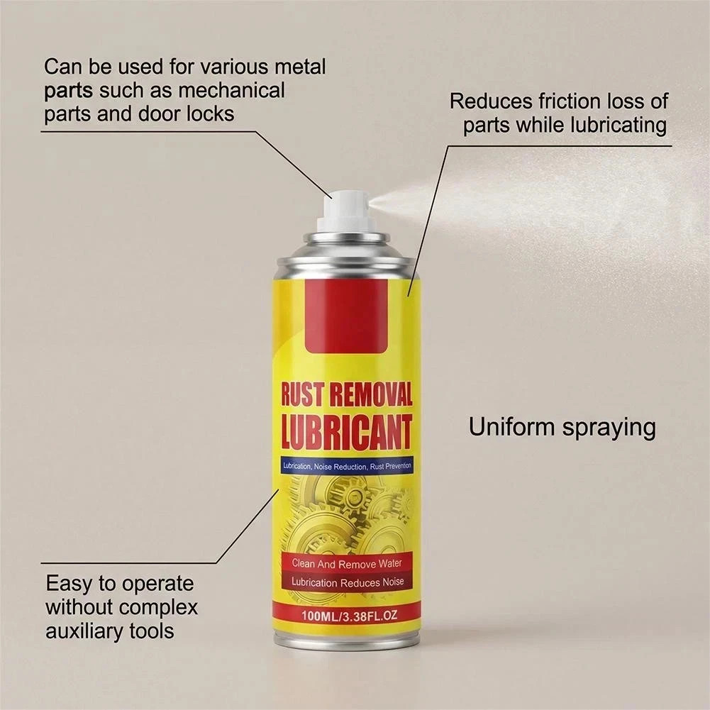 100ml Rust Removal Lubricant Spray New Anti-Rust Lubricant Spray & Rust Remover