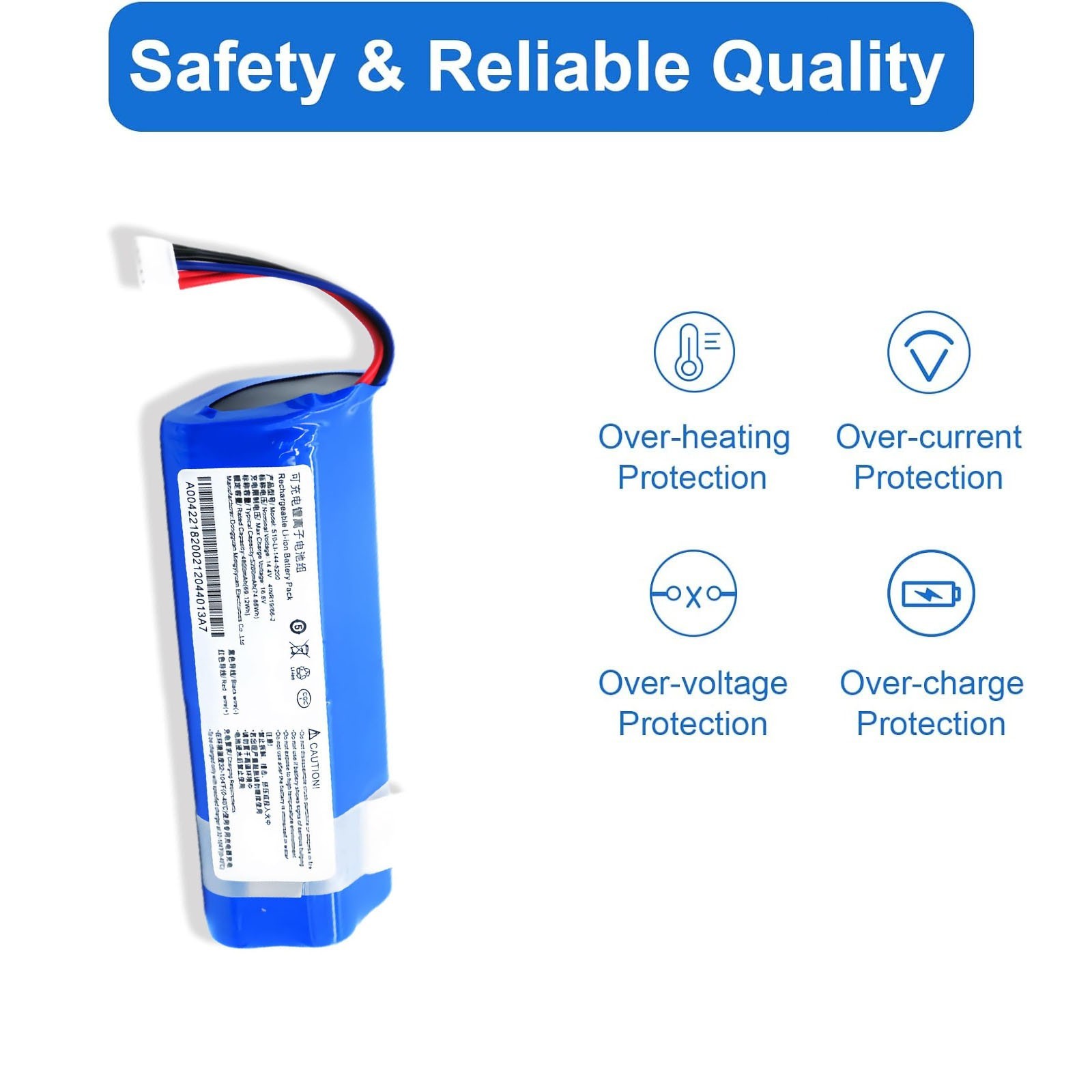 New S10-LI-144-5200 Battery for Ecovacs Deebot OZMO T8, T8AIVI+,N8, N8 Pro Robot