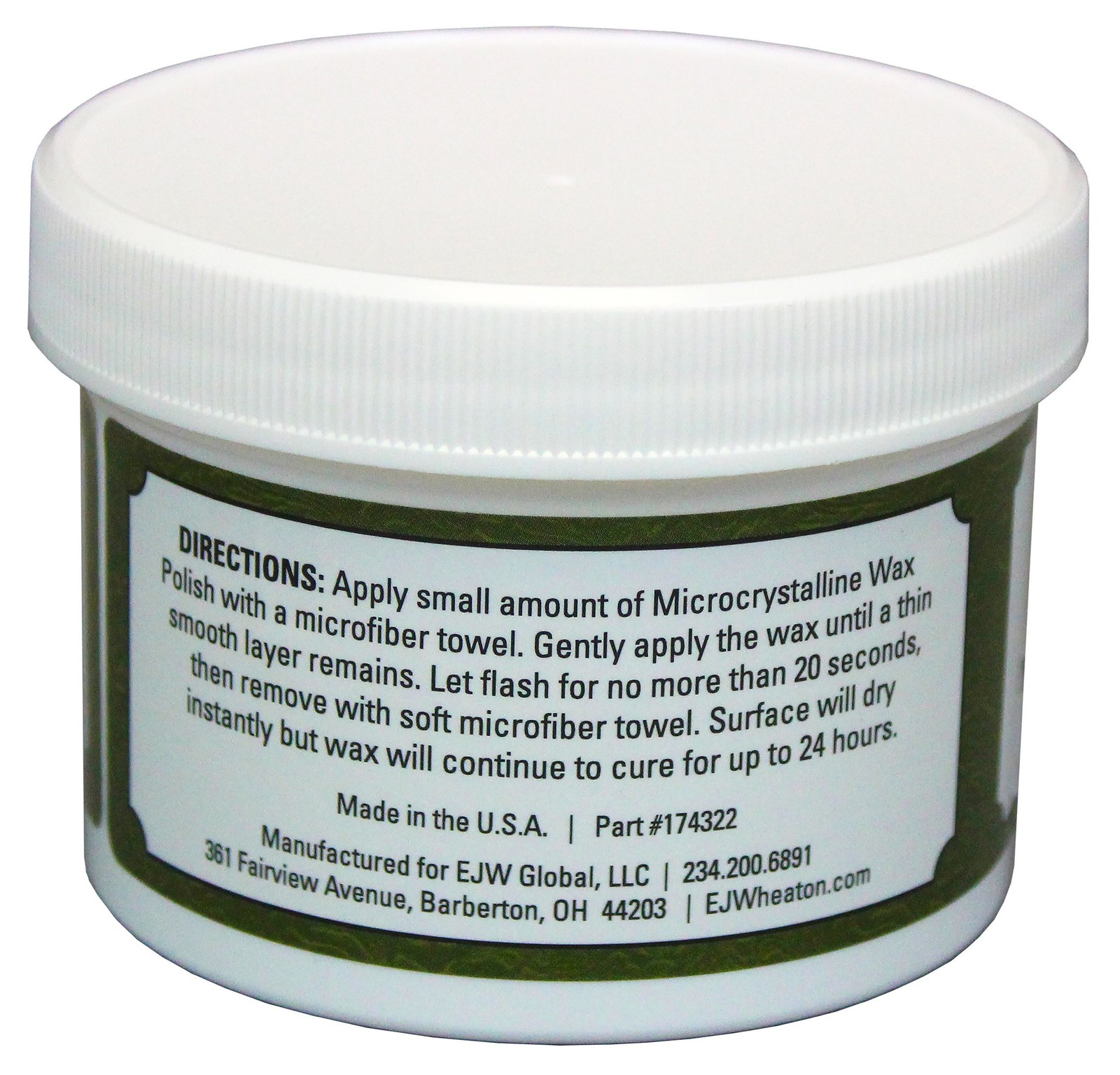 Microcrystalline Wax Polish Metal Leather Wood Surface Protective Sealer 8 oz