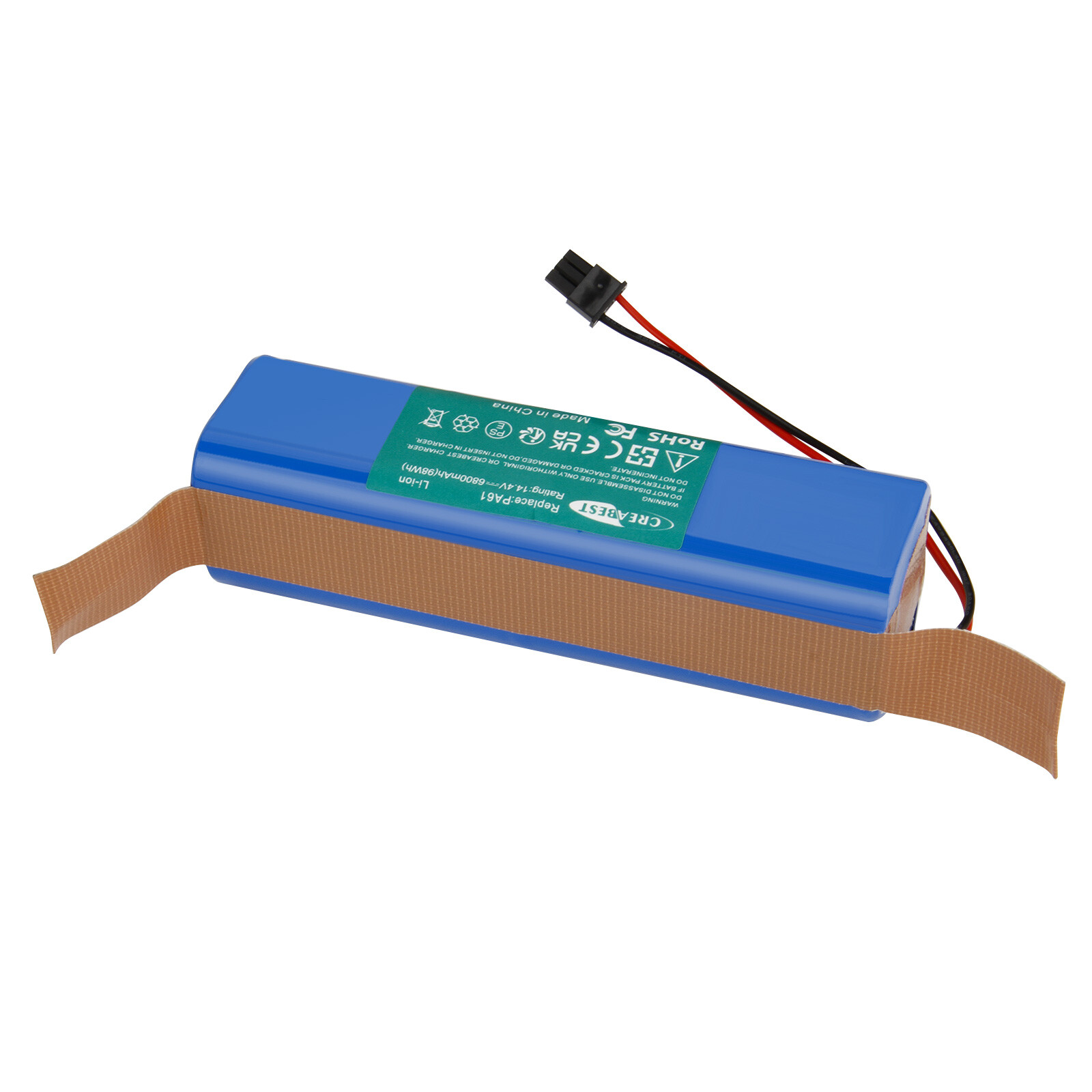 6800mAh Li-ion Battery For Eufy RoboVac X8 Hybrid X8 Hybrid White Robot Vacuum