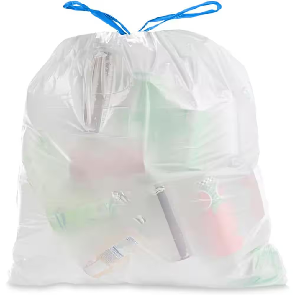 8 Gal. 0.7 MIL White Drawstring Fresh Scented Trash Bags-22 In. X 22 In. Pack of