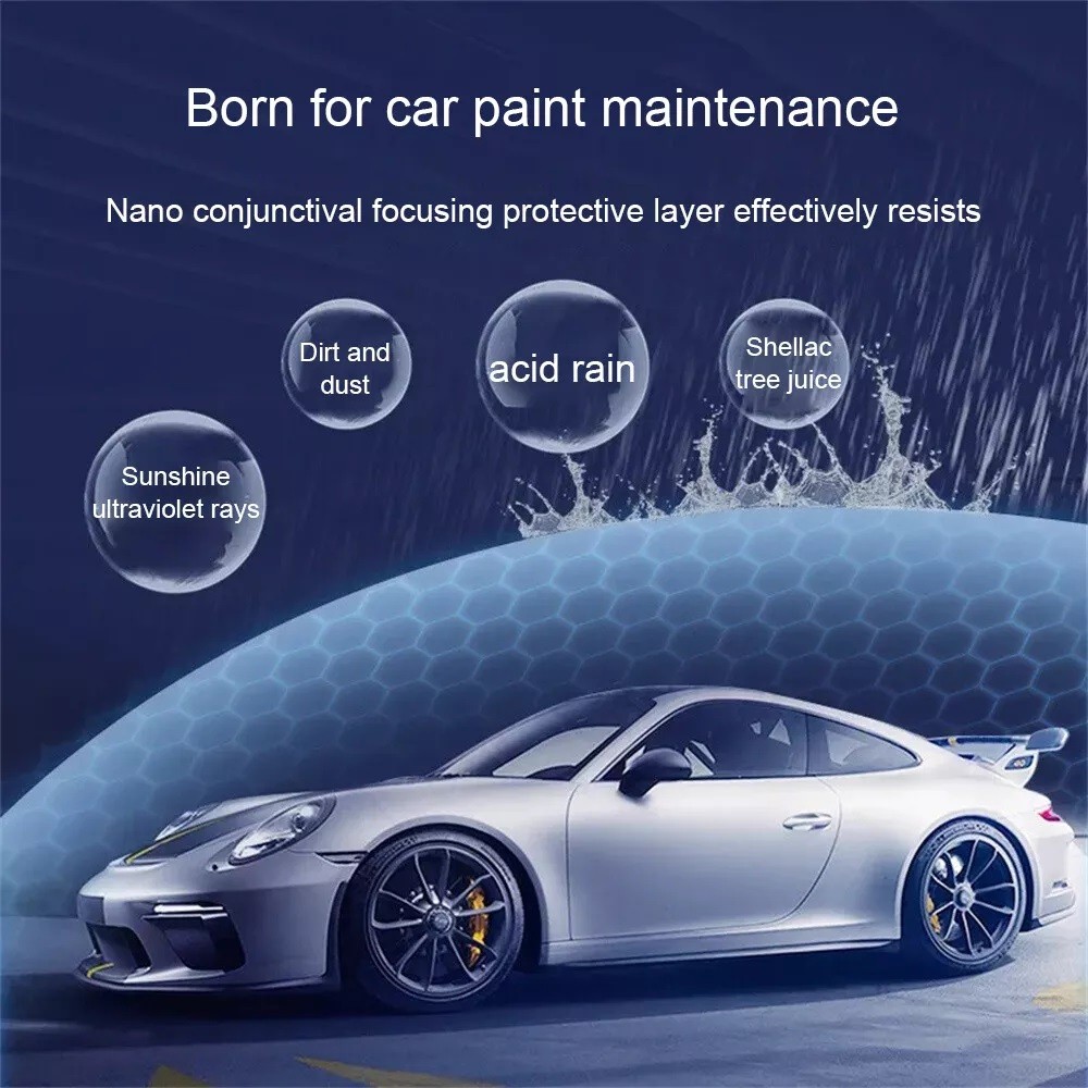500ML Set Sopam* Car Coating Spray Protection Quick Car Wax Polish Motorcycle
