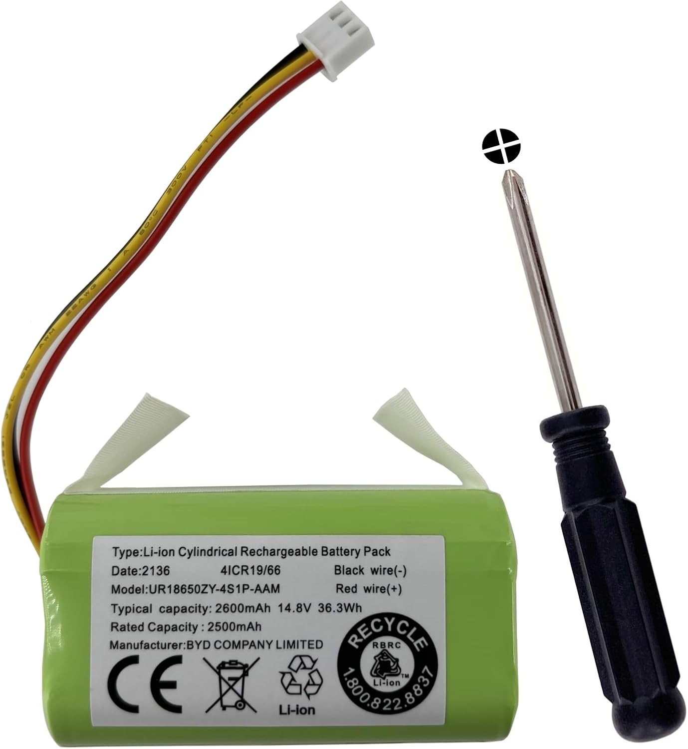 Replacement Battery for bObsweep BOb PetHair Vision Plus Wi Fi WVP58021 Trifo