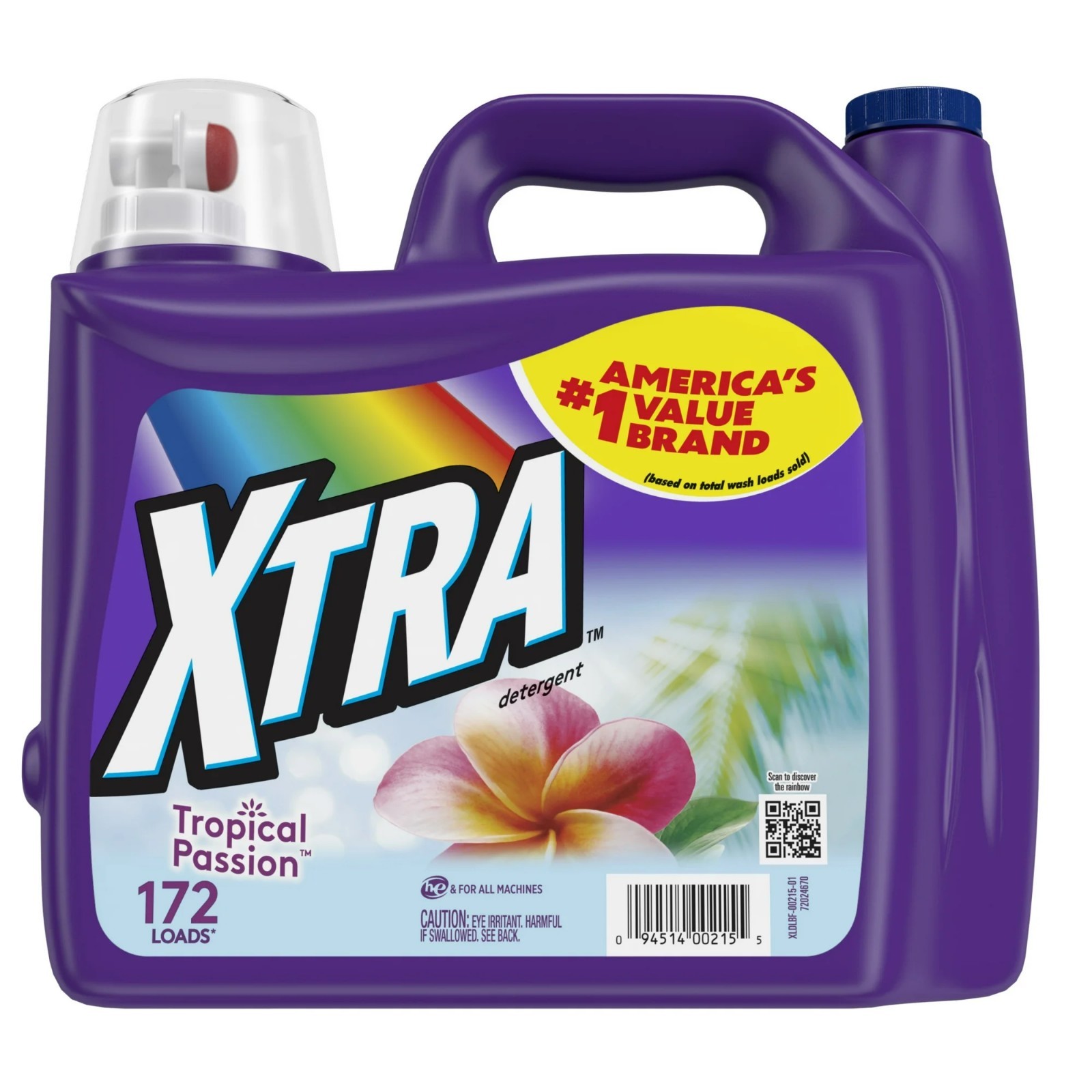 XTRA Tropical Passion HE Laundry Detergent 172 Loads 206.4 -fl oz