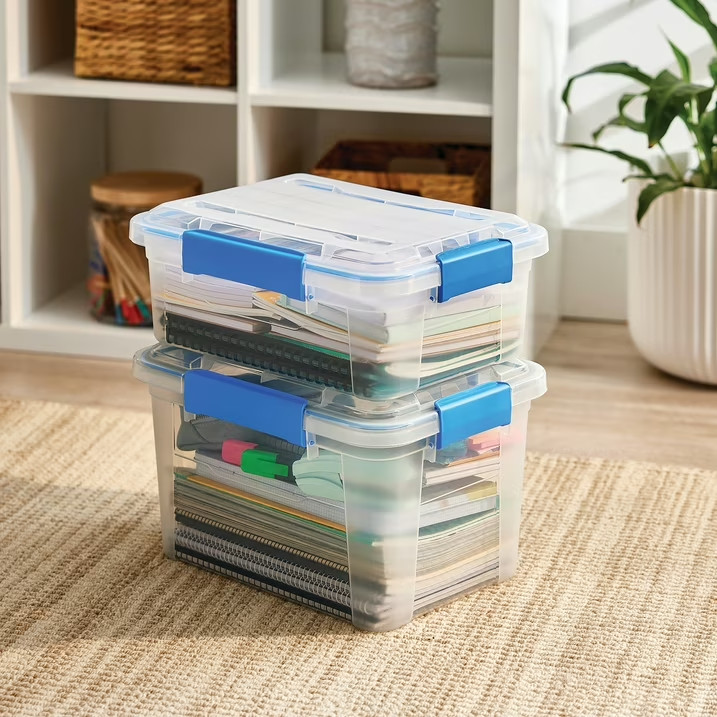 6 PACK – EZY STORAGE WATERPROOF 3Gal/12Qt/11.4L STORAGE BOX IP67