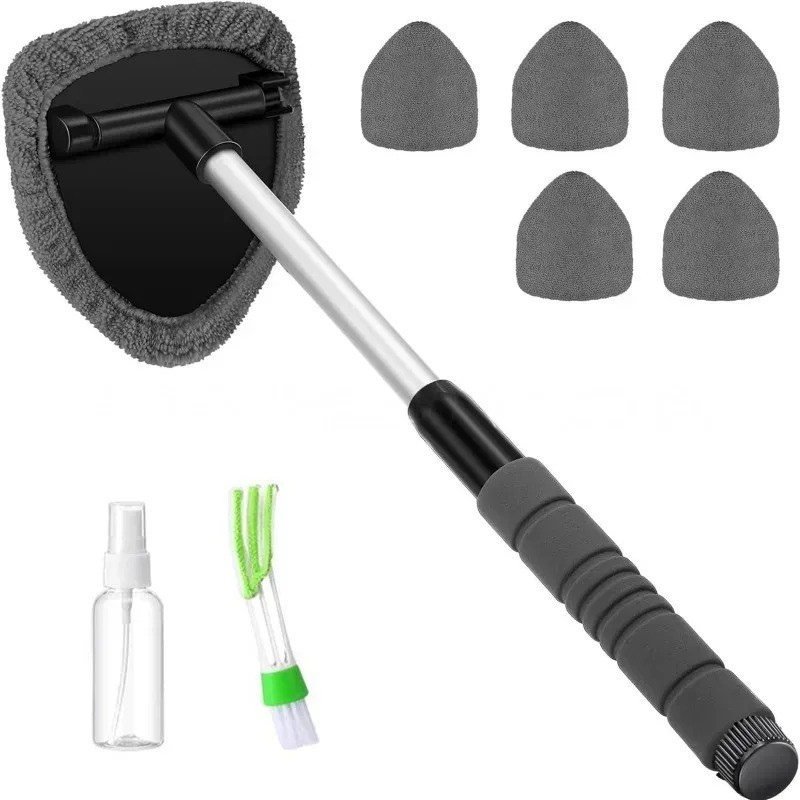 Windshield Cleaning Tool Kit Car Window Glass Wiper Cleaner Extendable Brush Pad
