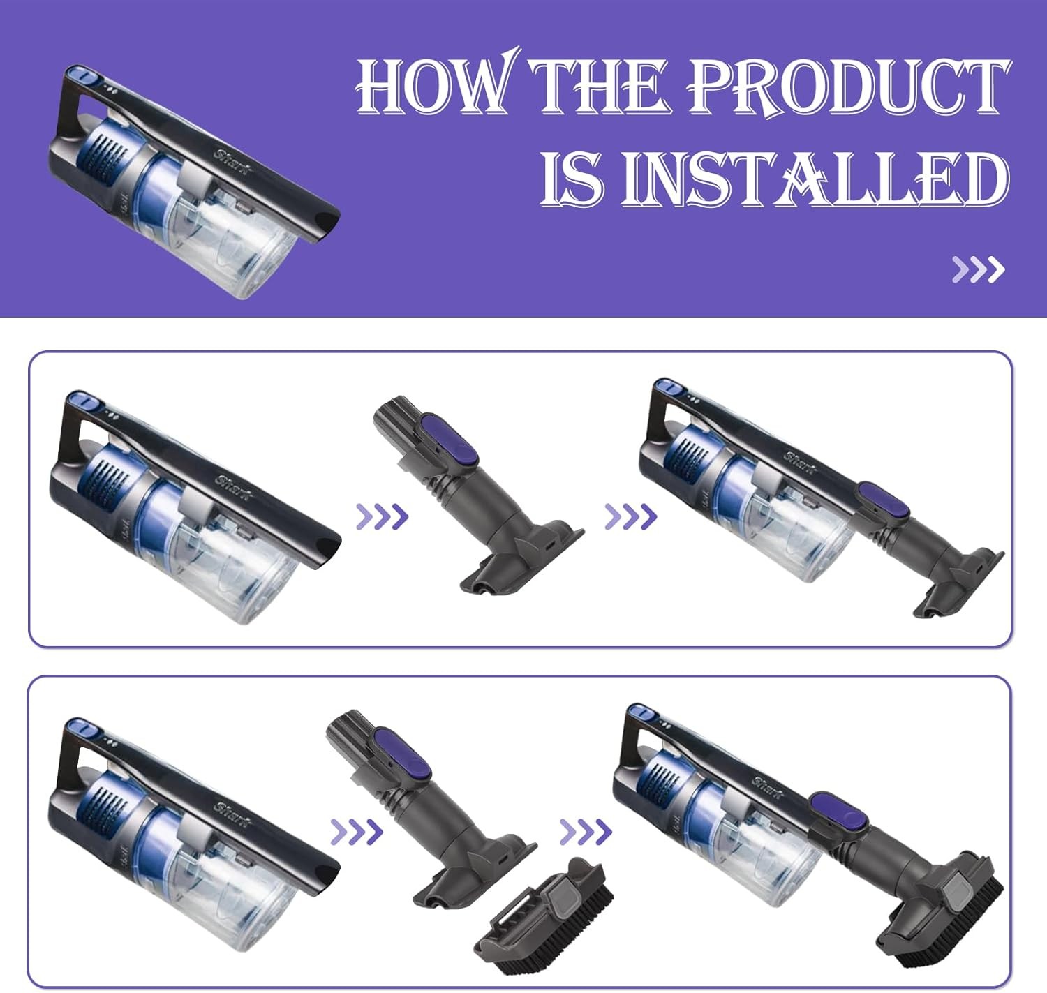 Vacuum Attachments Compatible with Shark Pet Cordless Stick IX141 IZ162H IZ361H