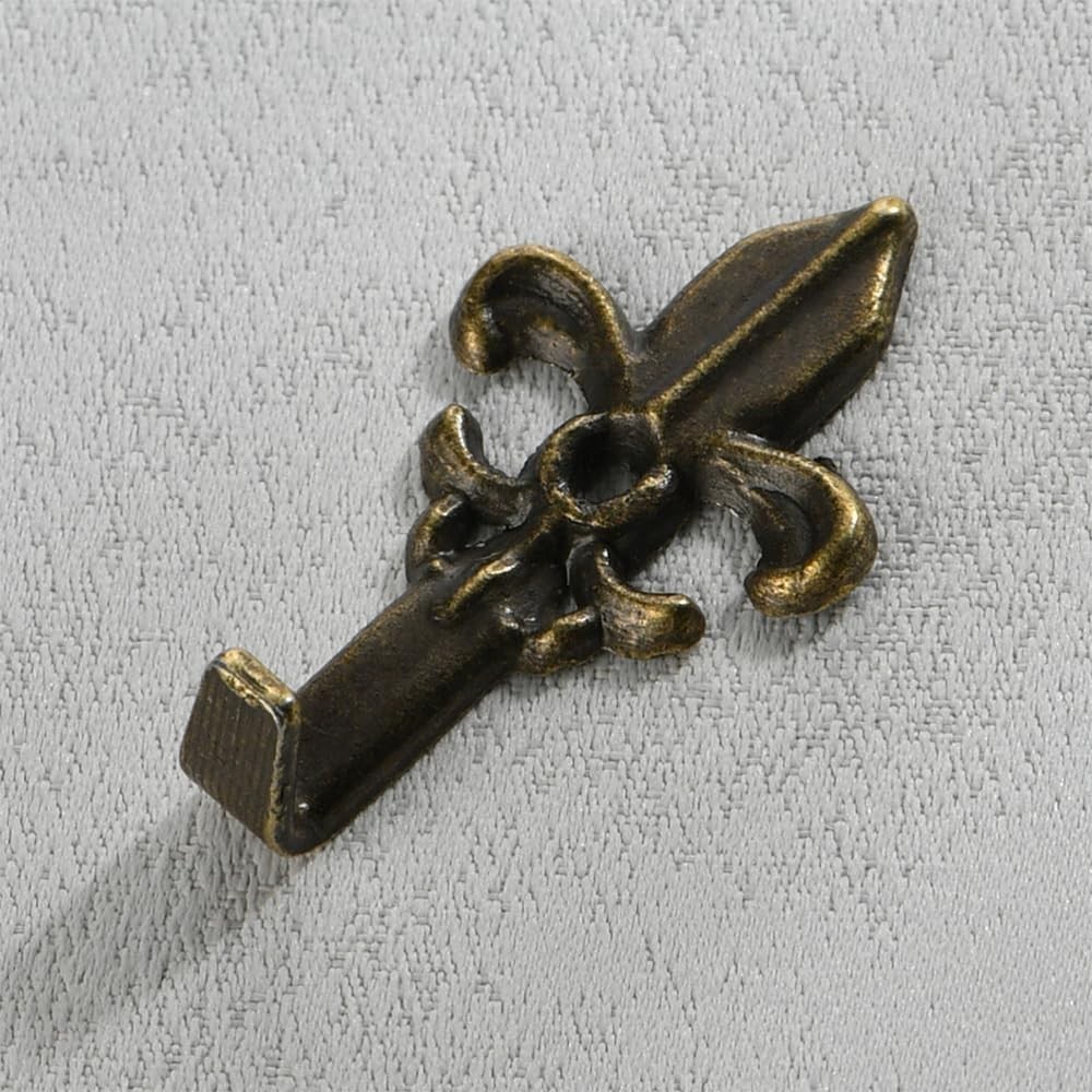 10 PCS Vintage Metal Wall Hooks, Bohemian Decorative Hook with Screws, Wall Hook