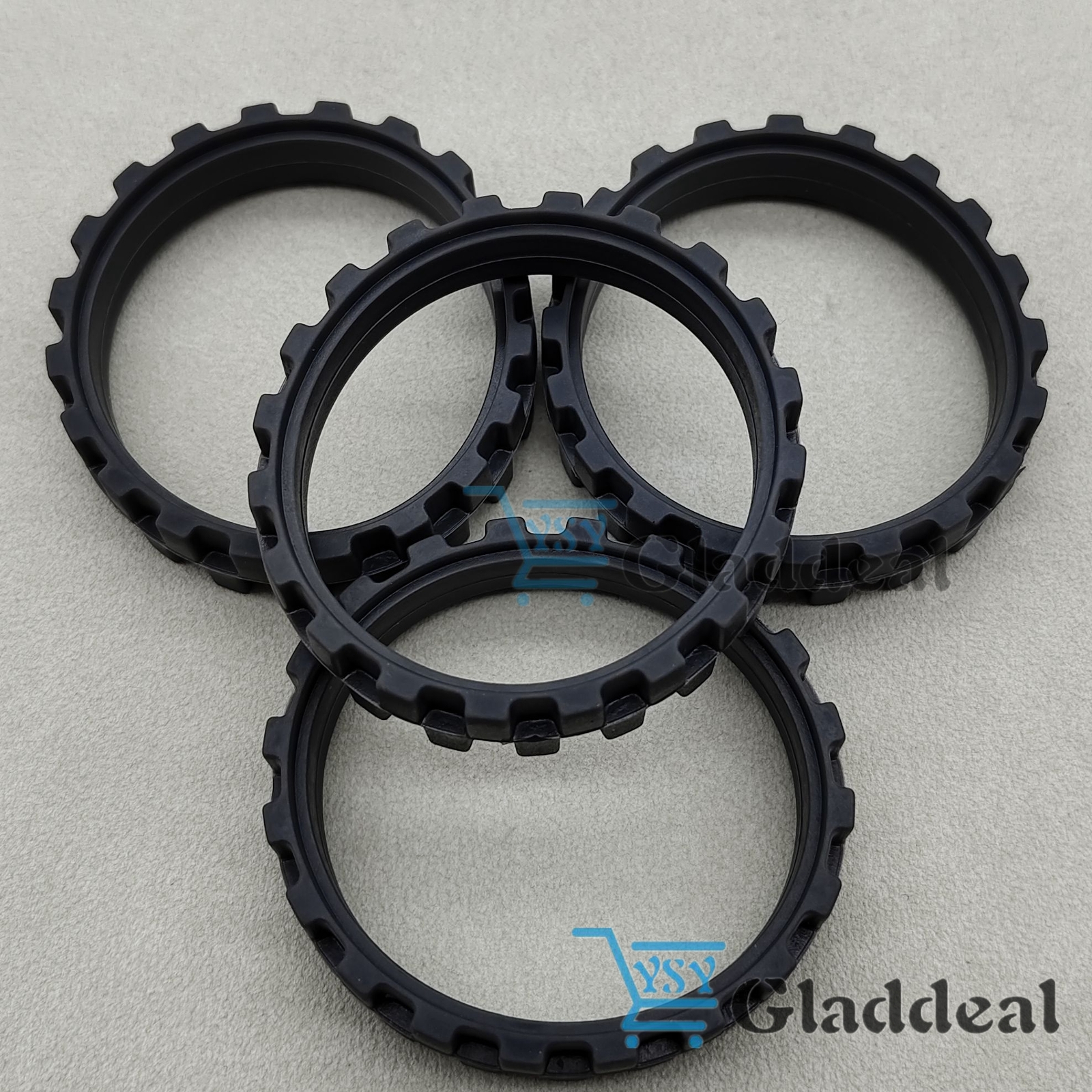 4X Vacuum Robot Tires for Irobot Roomba Wheels Series 5/6/7/8/9/I7 S9+ Anti-Slip