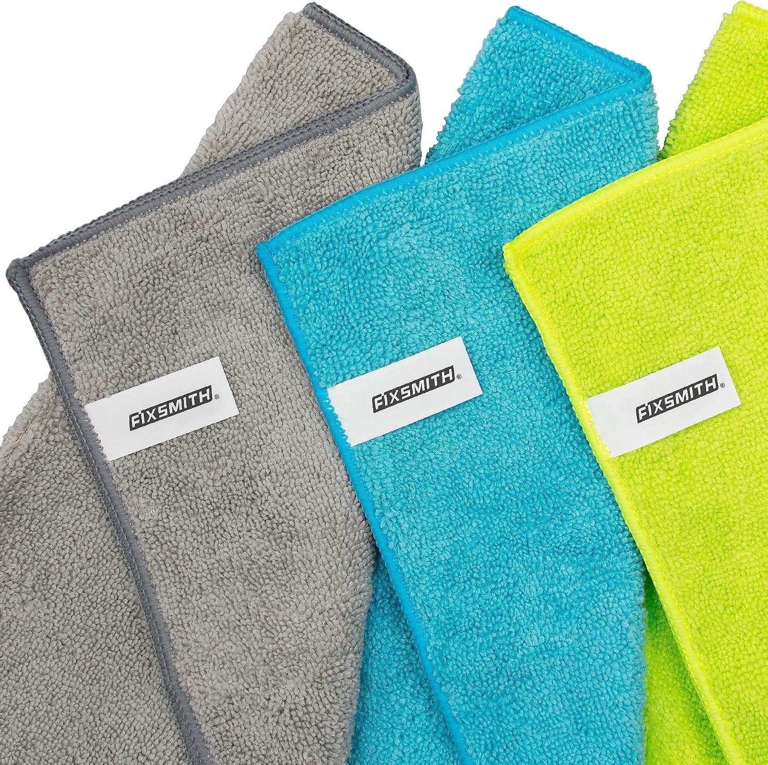 Highly Absorbent 12×16 Multi-Purpose Microfiber Cloths – 8 Pack Assorted Colors