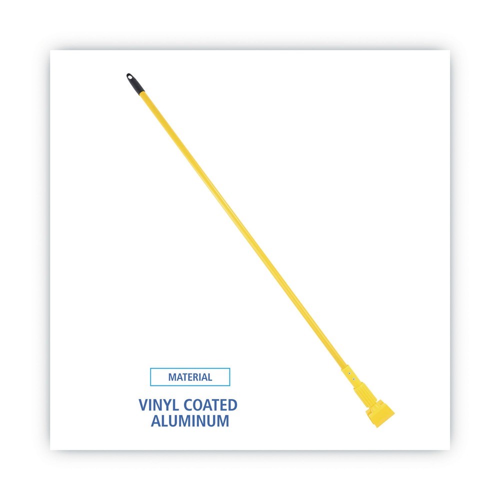 Boardwalk 610 60″ Plastic Jaw Aluminum Mop Handle – Yellow New