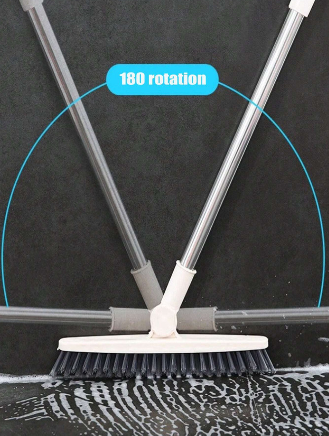 1 pc Long Handle Floor Brush 34.8″ Hard Bristle Crevice Cleaner for Home Use