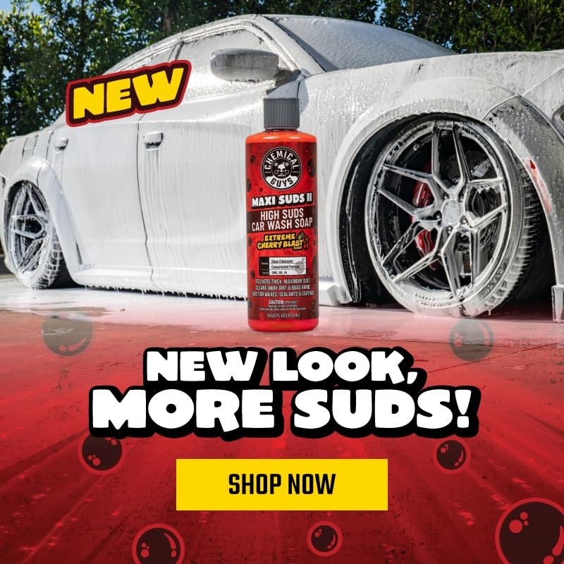 Maxi Suds II Foaming Car Wash Soap – High Foam Car Wash Soap, Cherry Scent Sh…