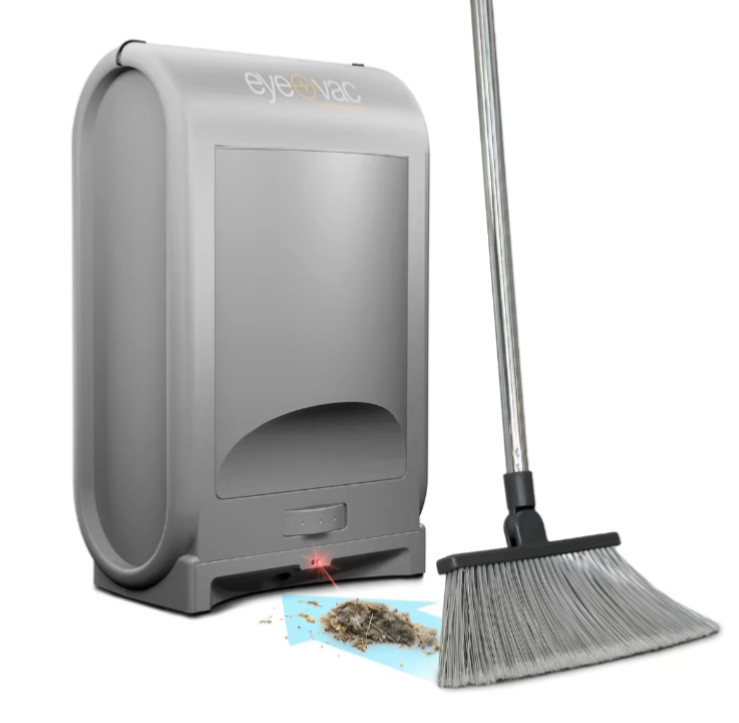 EyeVac Professional Electric Dustpan Vacuum – White