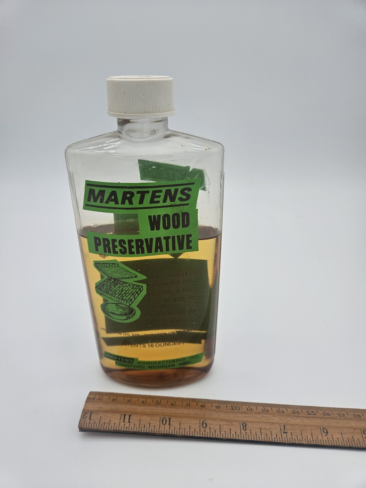 Vintage Martens Wood Preservative Oil Wax Wood Treatment Discontinued Sealer