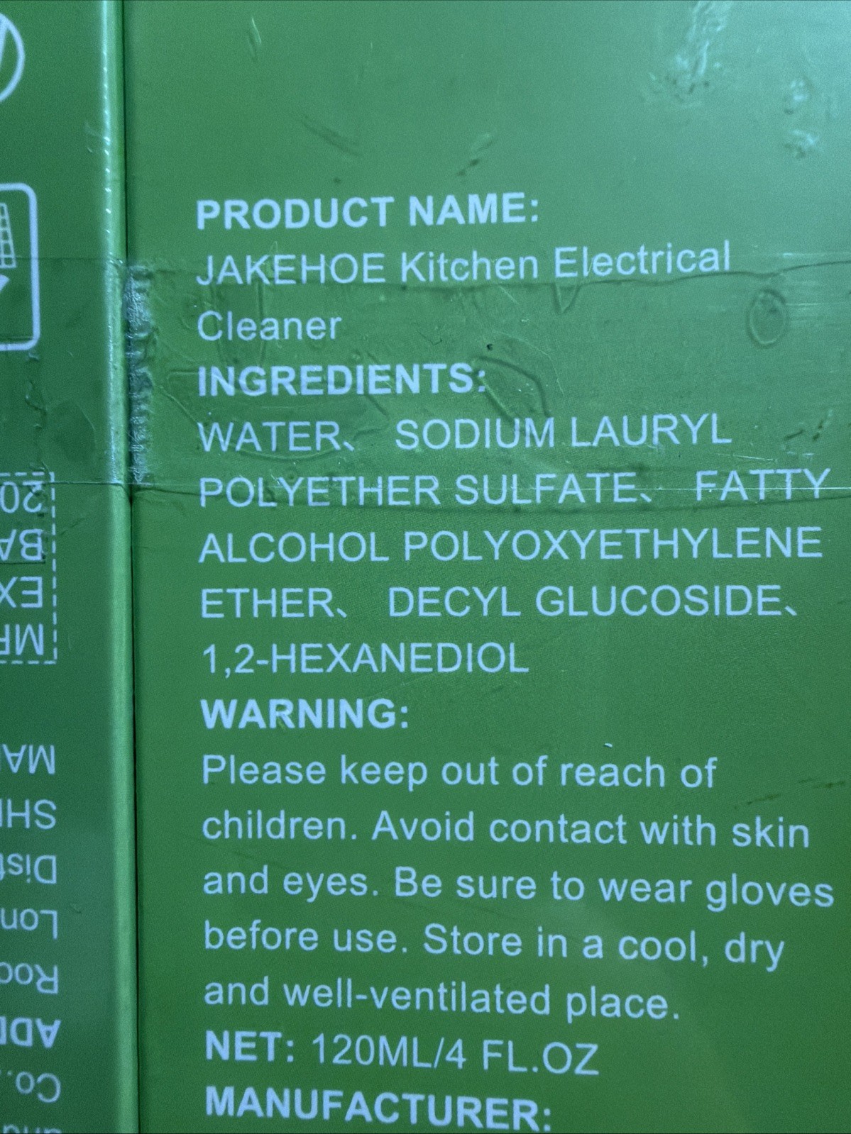 2- Jakehoe Kitchen Electrical Cleaner-4FL.Oz. Each. Please See Pictures New Seal