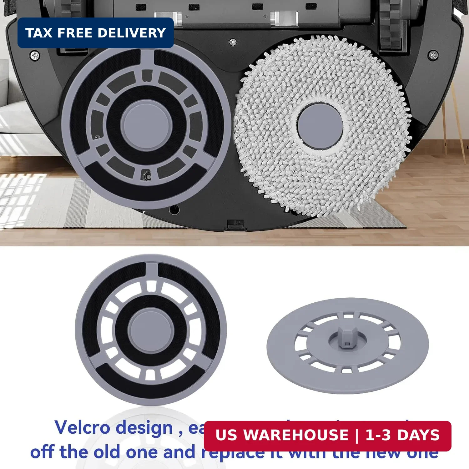 Mop Pad Plate Accessories for Roborock Q Revo, Qrevo MaxV, Qrevo S, Qrevo Pro, Q