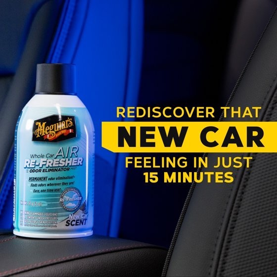 Meguiar’s G16402 Whole Car Air Re-Fresher,Odor Eliminator Mist New Car Scent 2oz