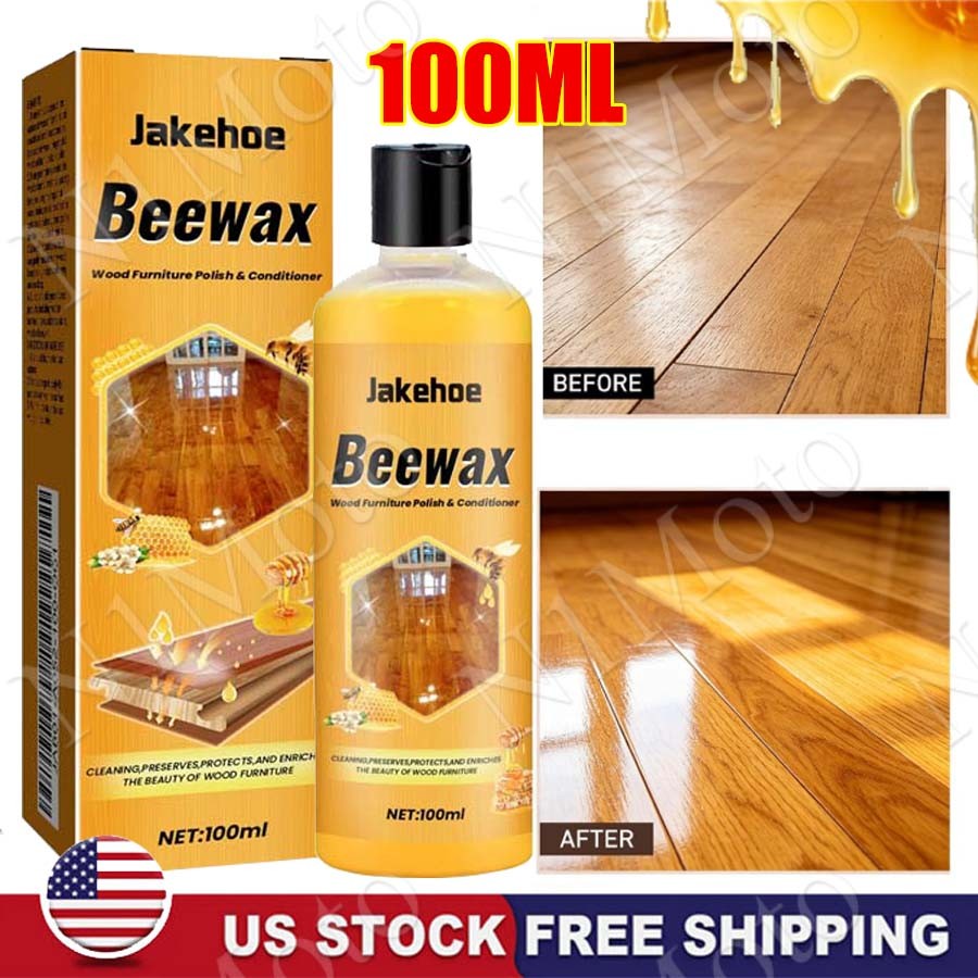 Beeswax Wood Furniture Polish Conditioner All-in-One 2026 Cleaner Restorer 100ml