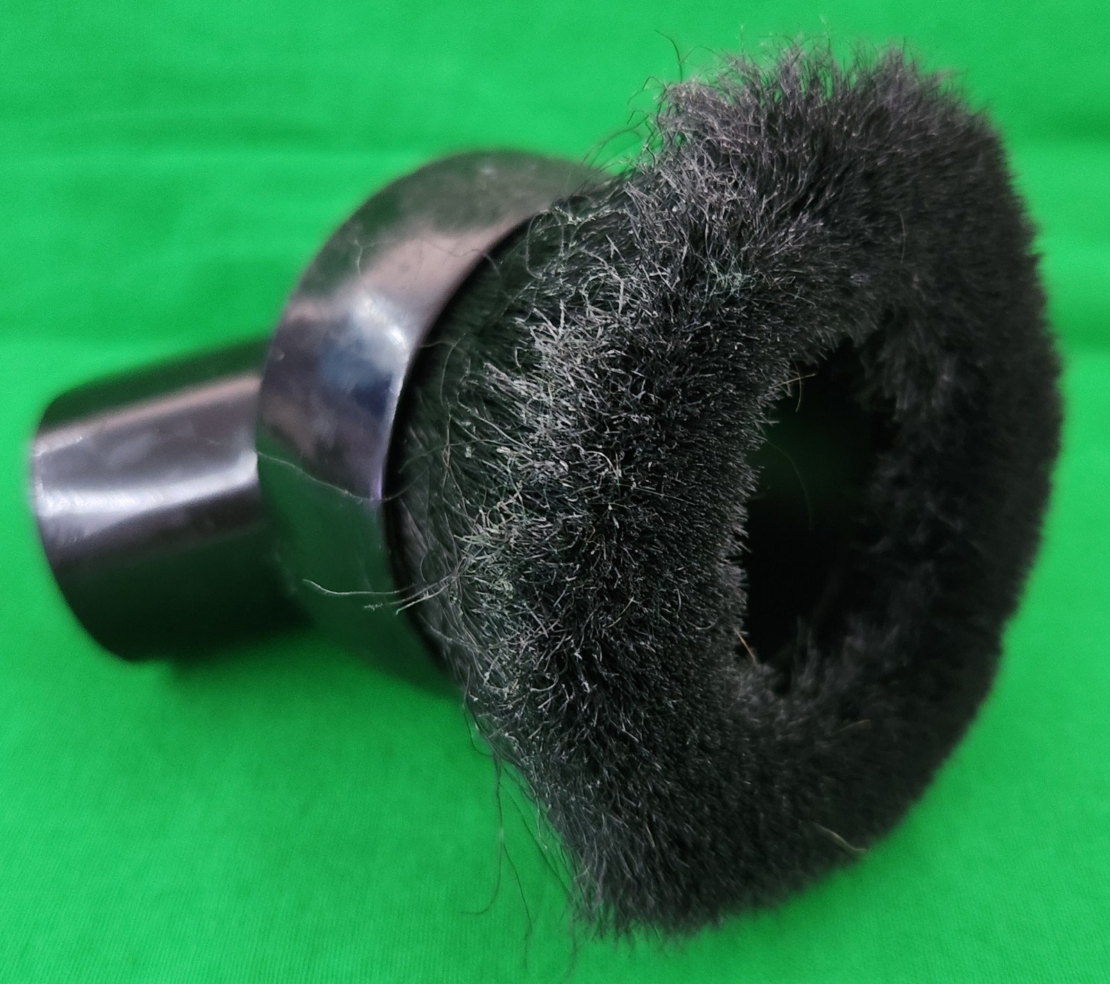 Round Vacuum Attachment Dusting Brush & Upholstery Tool Set Black 1.25″/1-1/4″