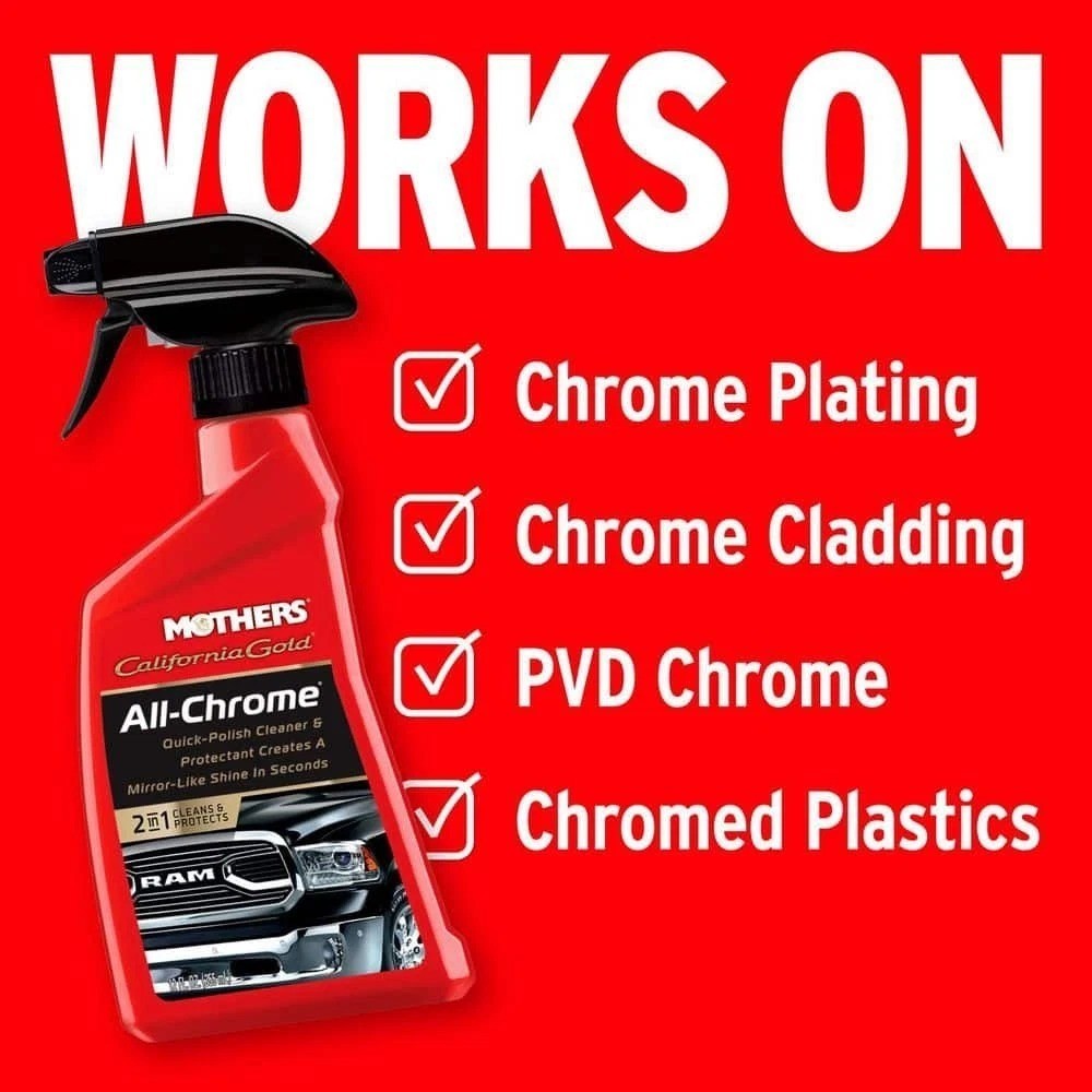 12 Oz. California Gold All-Chrome Polish and Cleaner Spray