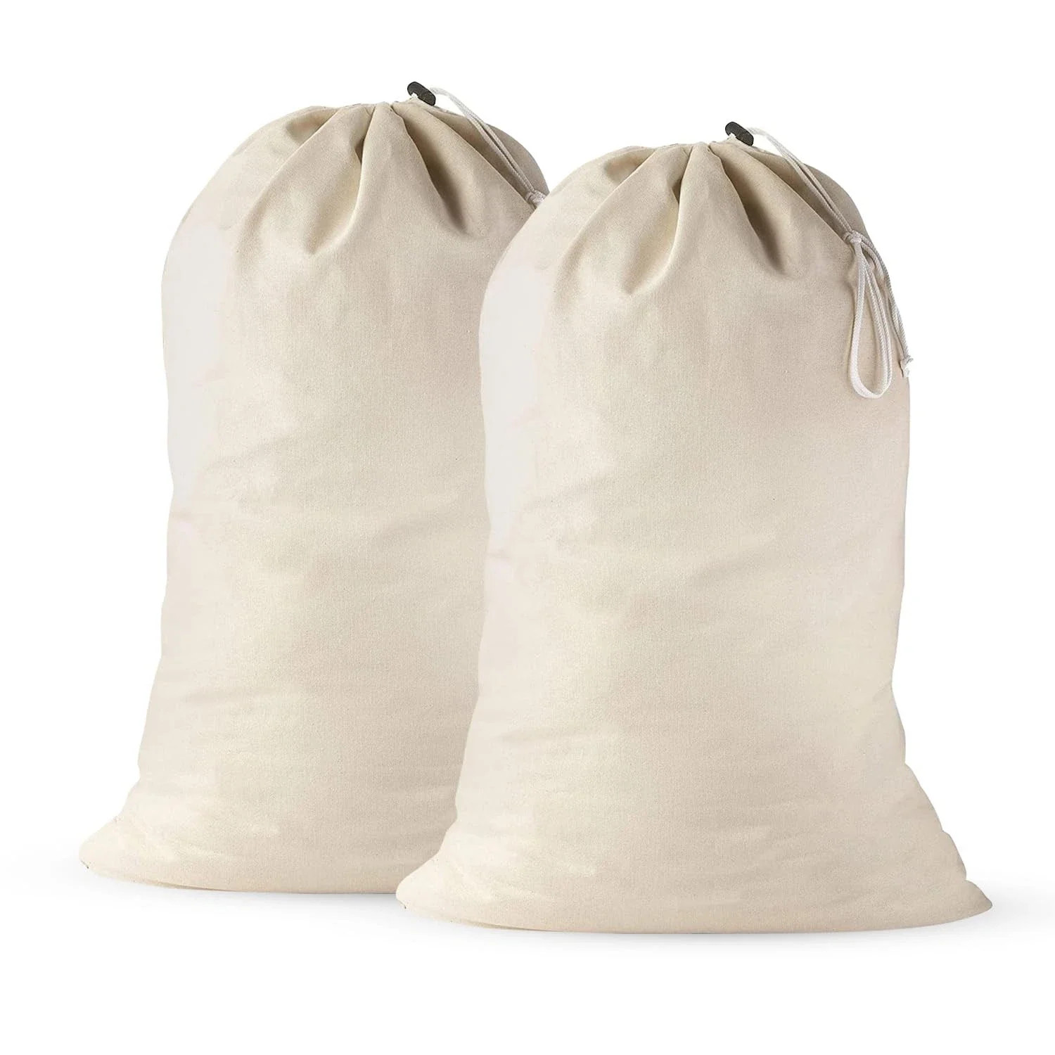 2 Pack – Extra Large Cotton Laundry Bag, Heavy Duty Large Laundry Bags 24 X 36 I