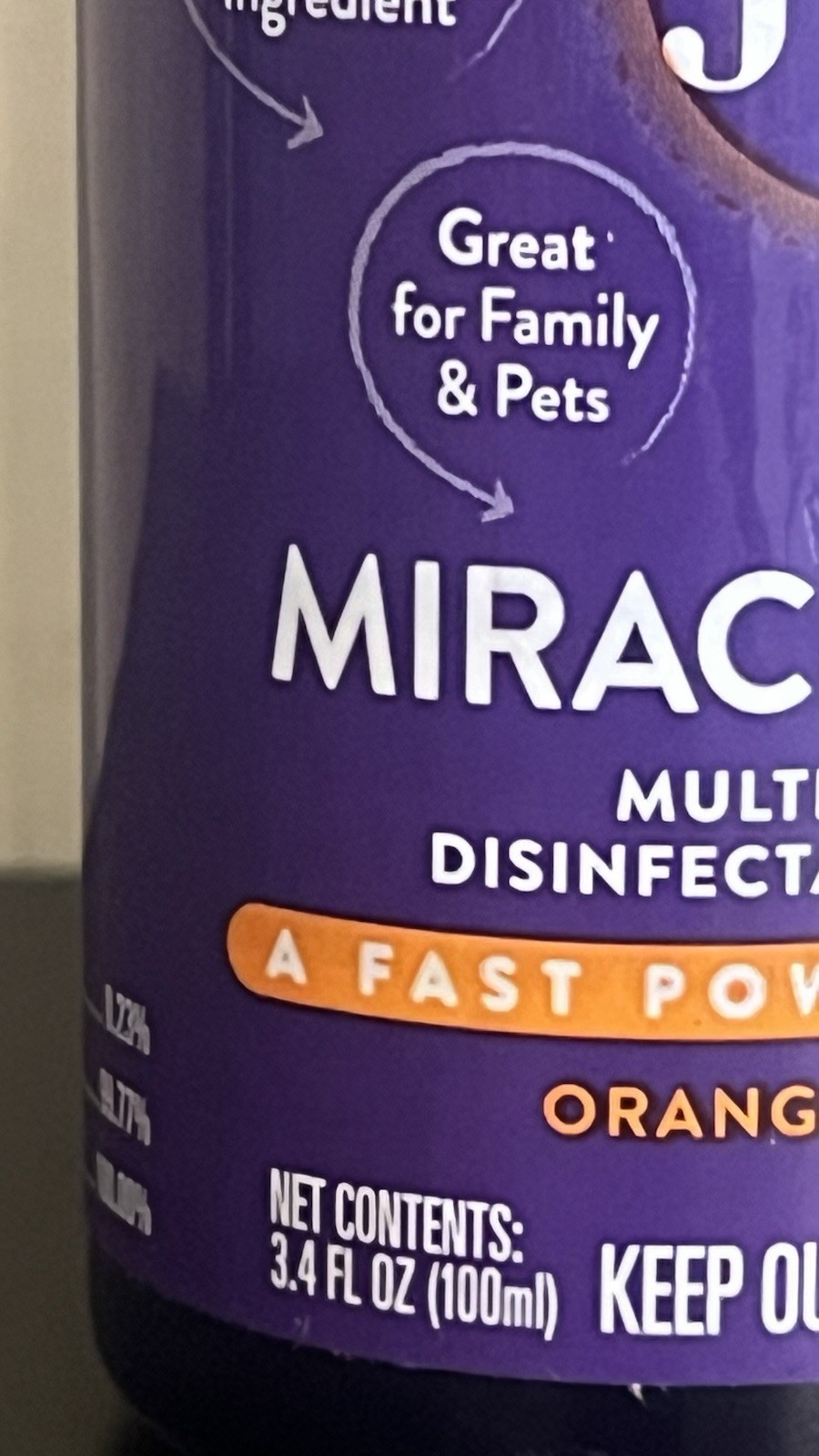New/Sealed! Joy Mangano Miracle Clean Orange Blossom (1) 28oz & (2) 3.4oz