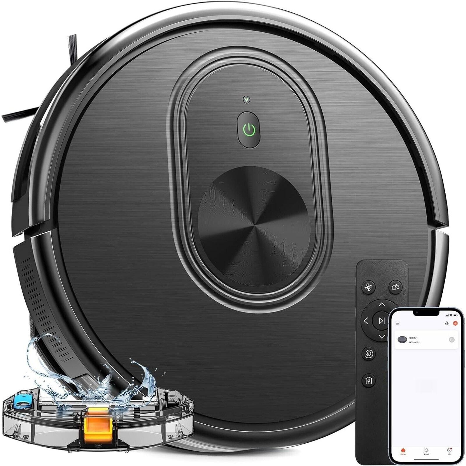 XIEBRO Smart HR101 3 in 1 Mopping Robotic Vacuum with Schedule, App/Bluetooth/A