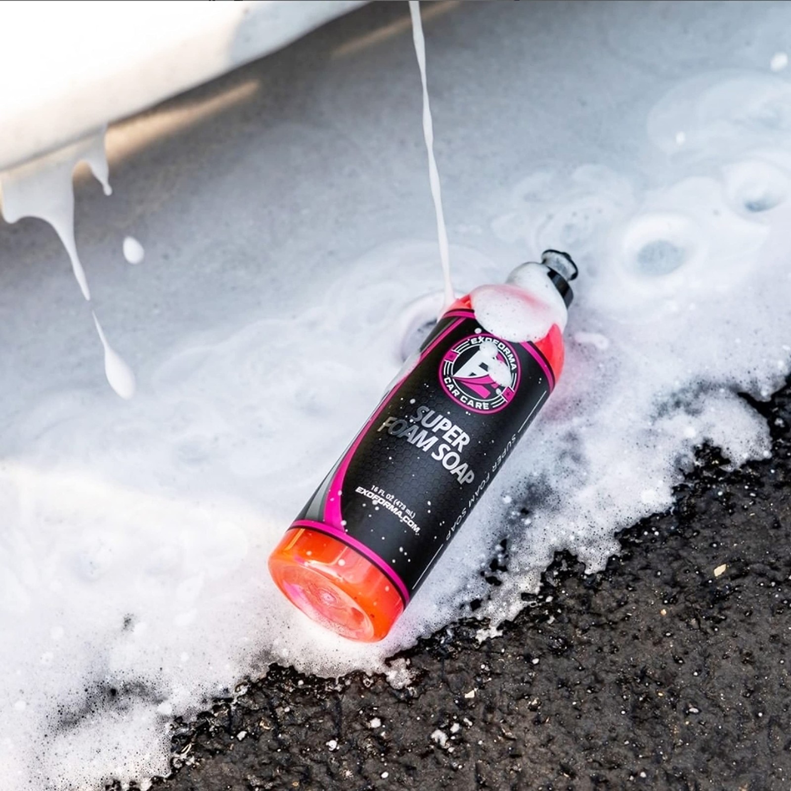 ExoForma Super Foam Soap – High Suds Car Wash, pH 16 Fl Oz (Pack of 1), Pink