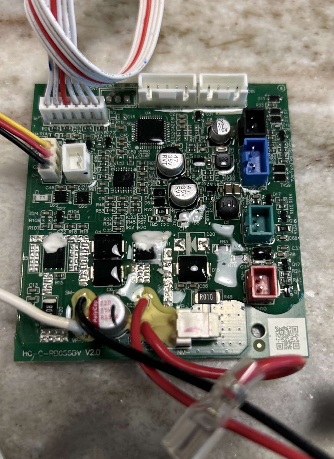 Shark HydroVac Cordless XL 3-in-1 Vacuum WD200 WD201 PCB Circuit Board Assembly.