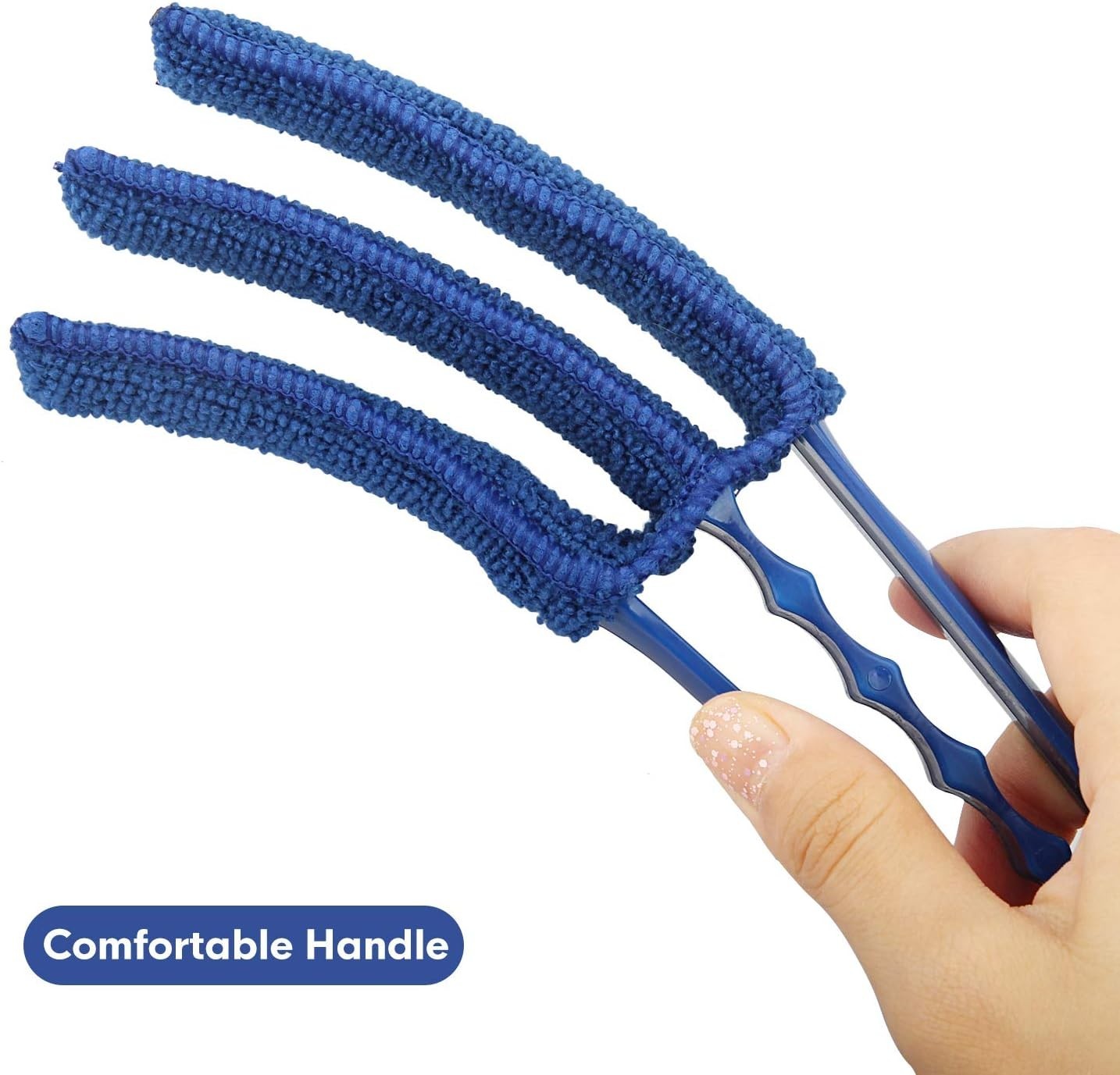 Window Blind Cleaner Duster Brush Kit 2 Pack Brush with 6 Microfiber Sleeves Set