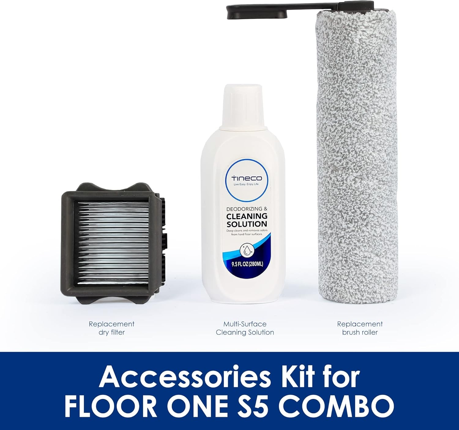 Floor ONE S5 Combo Replacement Assembly Brush Roller 280ml Solution Set