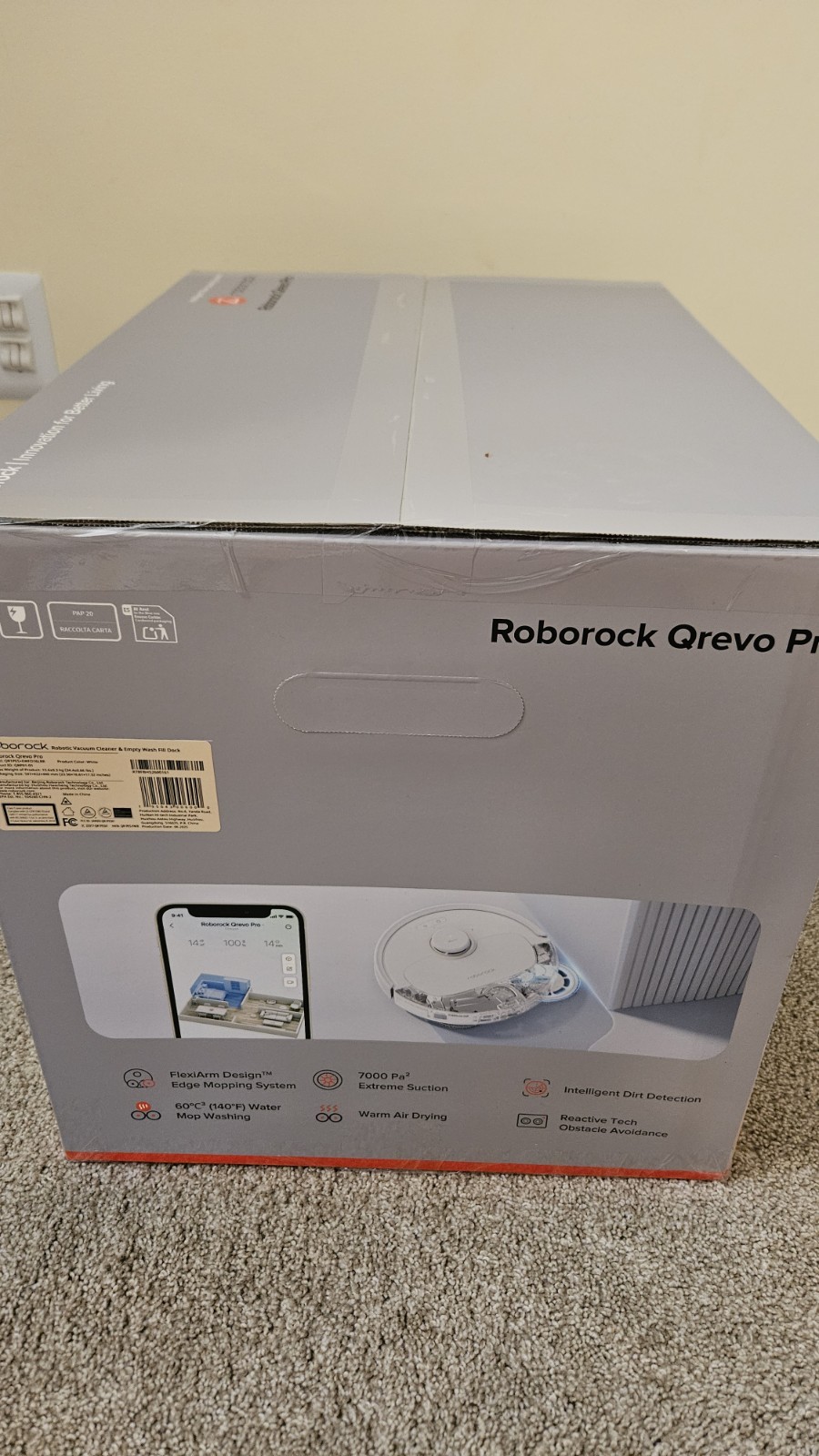 Roborock Qrevo Pro Robot Vacuum & Mop – White