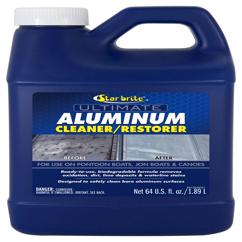Star Brite Aluminum Cleaner – for Pontoons, Canoes & Unpainted Aluminum 64 oz