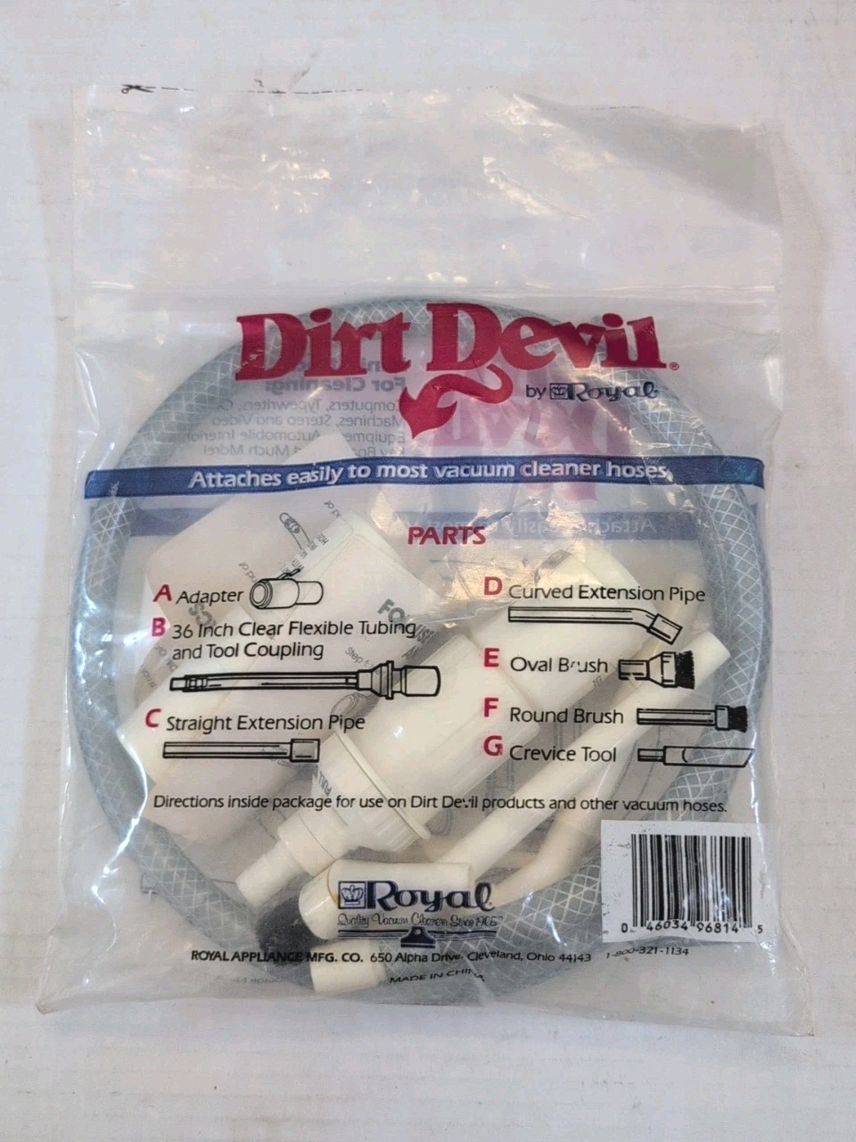 7-PCS SET Dirt Devil Mini Attachment Cleaning Kit for Vacuums