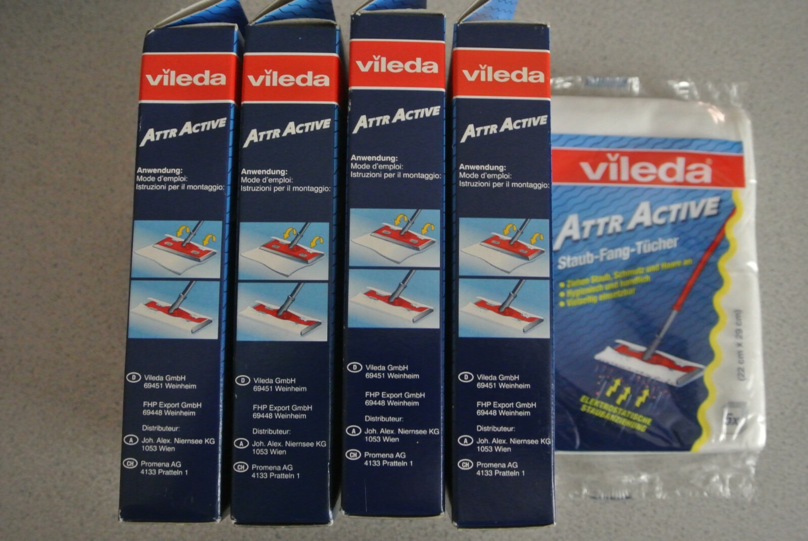 Vileda ATTR Active Dust Wipes – 53 Wipes from Germany 22 cm x 29 cm