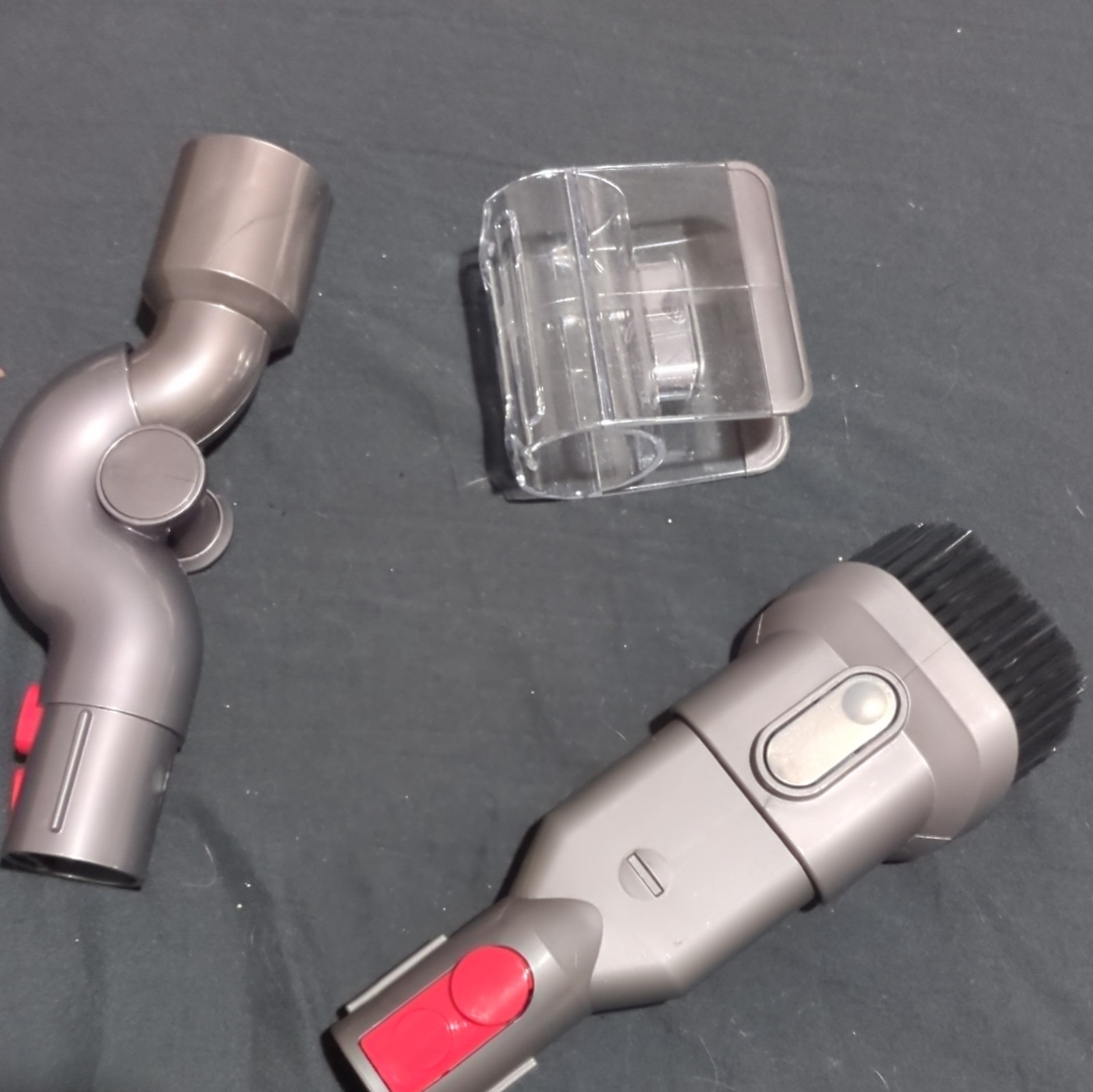 For Dyson Universal Vacuum Tool Attachment Set 3pc Gray Plastic Brush Head