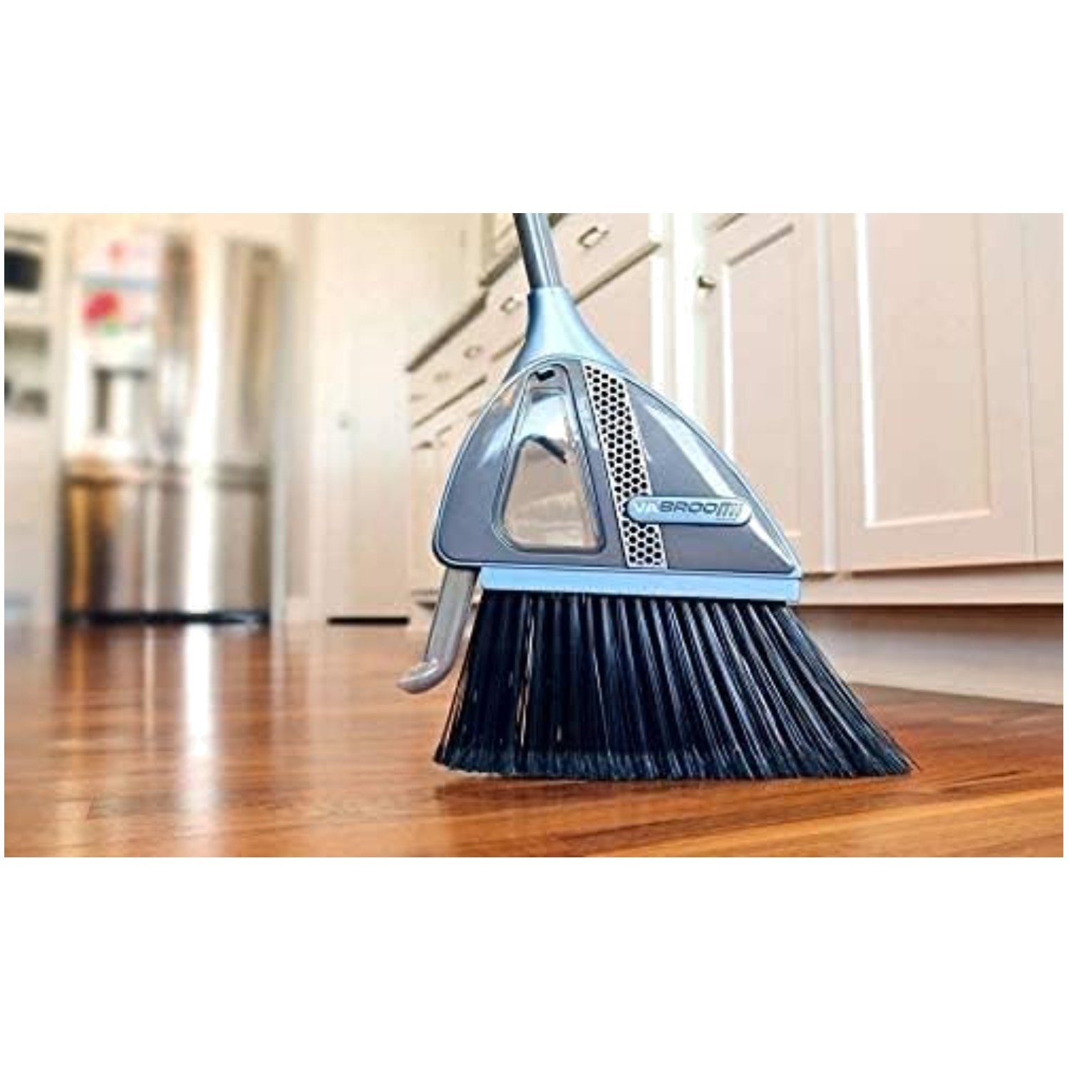 Powerful Cordless Sweeper with Built-In Vacuum: Quiet Operation, Lightweight