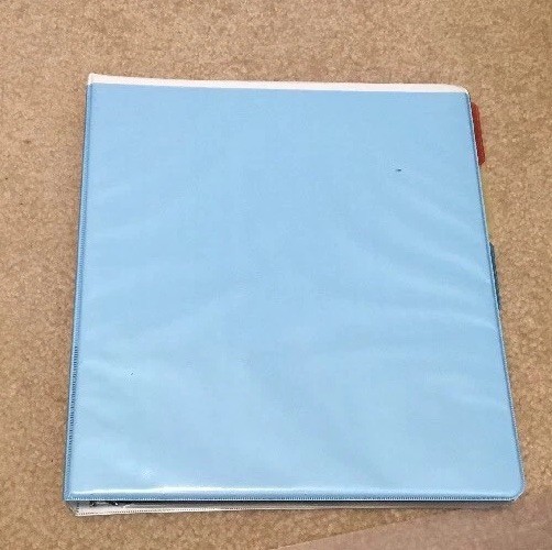 DIY 3-Ring Coupon Budget Organizer Binder Divider Tabs, Zippered Storage Pouch