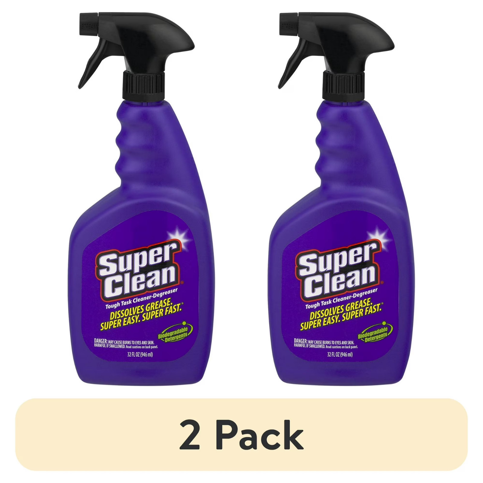 Superclean 101780 Superclean Cleaner/Degreaser, 32 Oz Spray Bottle 2 pack