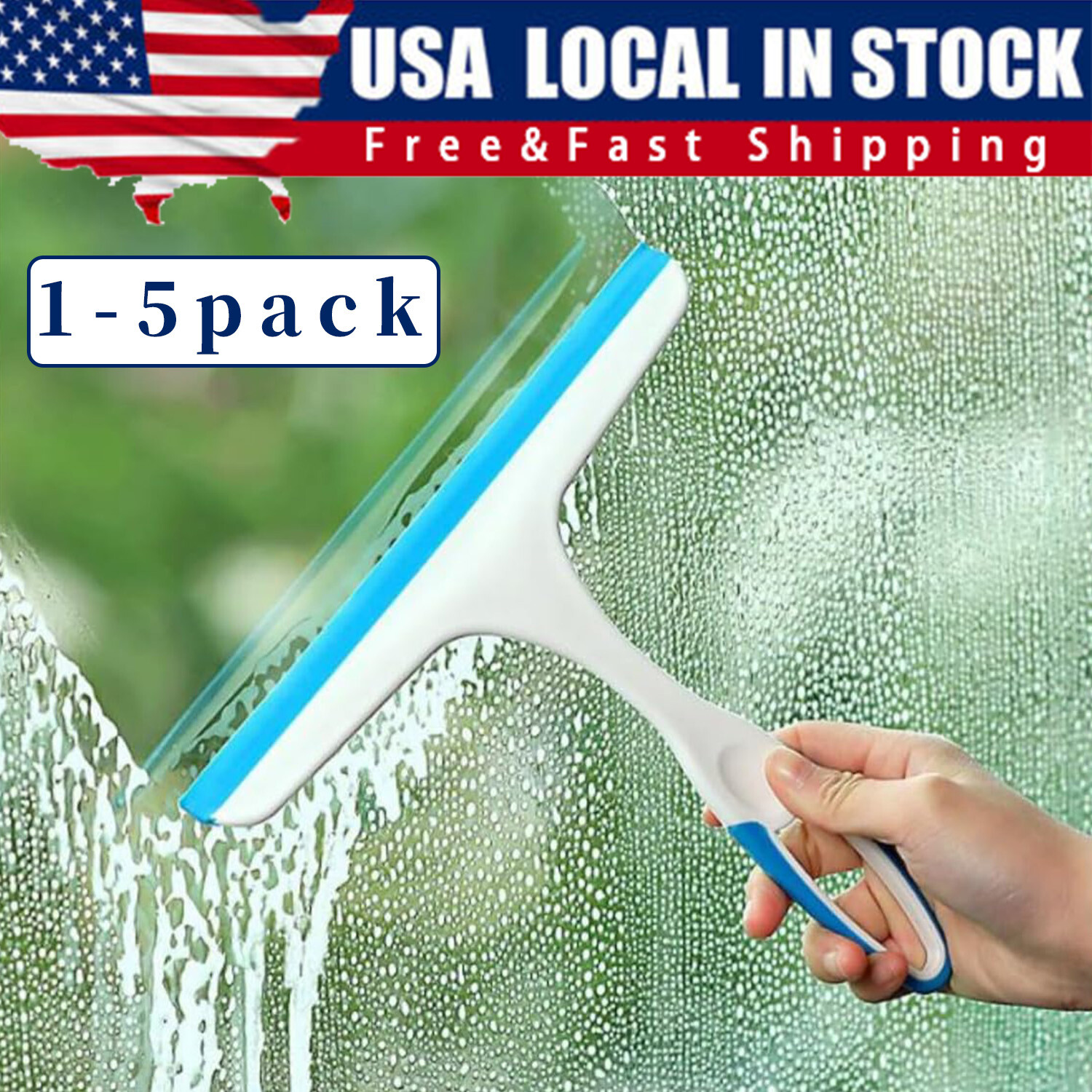 Squeegee For Shower Mirror Window Door Home Office House Cleaner Car Glass