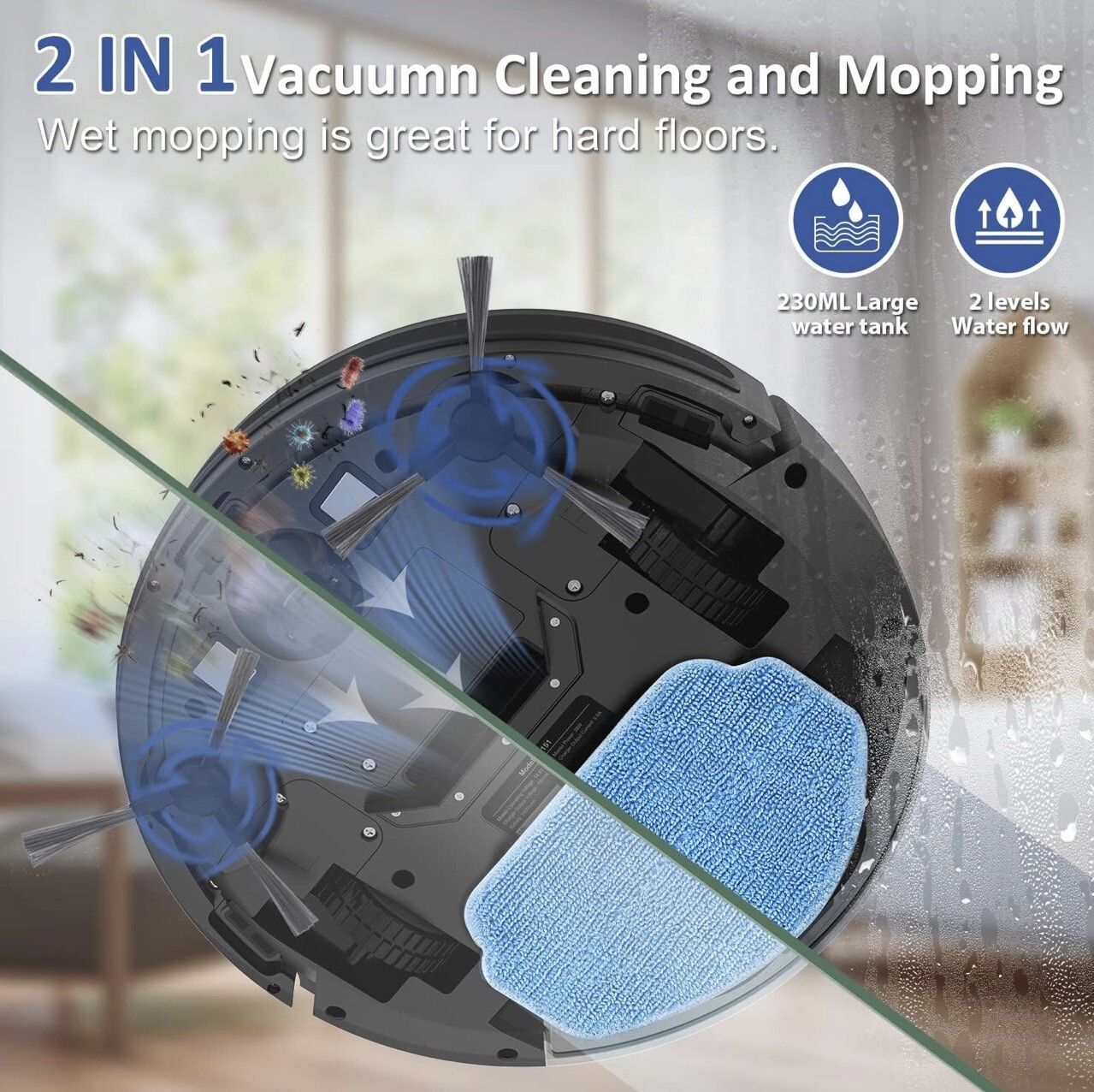 BR151 Robot Vacuum and Mop Combo