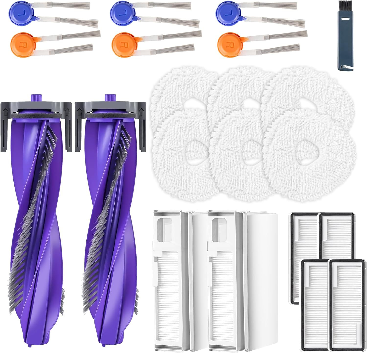 20 Pcs Replacement Vacuum Accessories kit Compatible with Narwal Freo Pro Robot