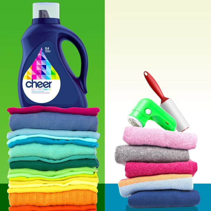 Cheer Liquid Laundry Detergent, HE Compatible, 154 fl oz, 107 Loads