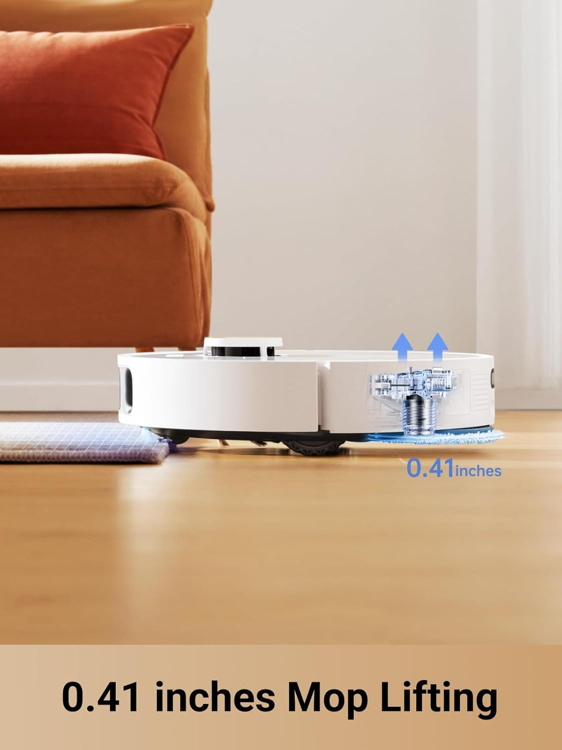L10S Pro Ultra Heat Robot Vacuum and Mop Combo, Mop Extend, 7000Pa Suction, Auto