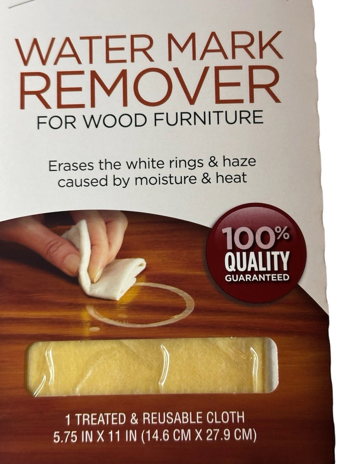 Guardsman Rapid Remedy Water Mark Remover Cloth Wood Furniture NEW Sealed 5×11